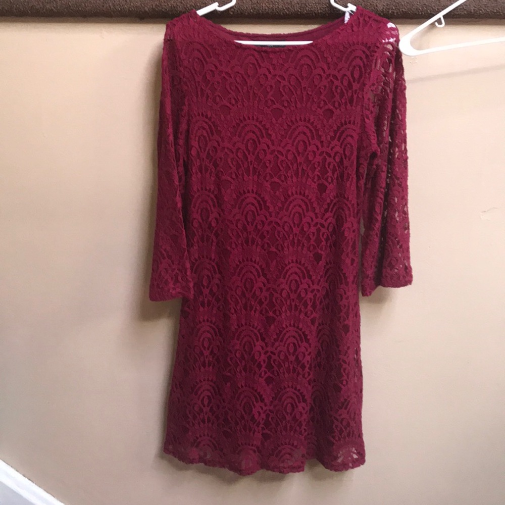 Burgundy Dress